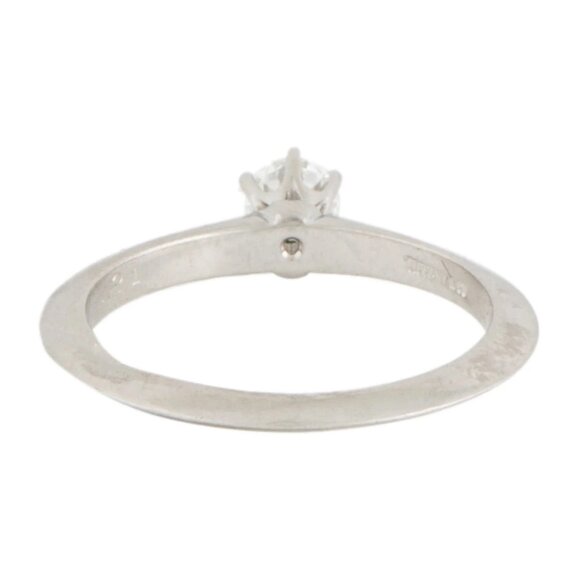 $2000 Authentic Tiffany & Co. Diamond Solitaire Platinum Ring VSI size 4.75 5 US - Picture 5 of 8